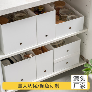 Organizador de Cajones de Plástico con Asas para Cocina, Despensa, Oficina, Almacenamiento en el Dormitorio - Product Image 3