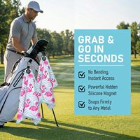 Toallas de Golf Personalizadas al por Mayor, Toalla de Golf Magnética de Microfibra con Logotipo Bordado, Toalla de Golf Sublimada