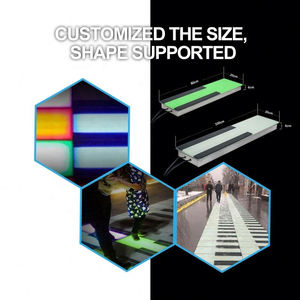 Lampe souterraine Capteur de gravité Changement de couleur au sol Musique Interactive Piano Tuile Géant Induction Brique Lumières de scène - Product Image 4