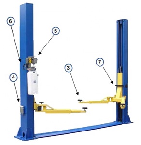 Elevador Automotriz <span class=keywords><strong>de</strong></span> Dos Postes OSATE <span class=keywords><strong>de</strong></span> 4 Toneladas <span class=keywords><strong>de</strong></span> Capacidad, con Sistema <span class=keywords><strong>de</strong></span> Bloqueo Eléctrico y Bloqueos Automáticos <span class=keywords><strong>de</strong></span> Seguridad para Uso en Talleres - Product Image 3