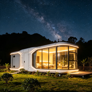 <span class=keywords><strong>Casa</strong></span> Cápsula Espacial con Ventana Panorámica, <span class=keywords><strong>Casa</strong></span> Modular Prefabricada para Glamping con Vista de 360° y Cabaña Tipo Resort Pod - Product Image 1