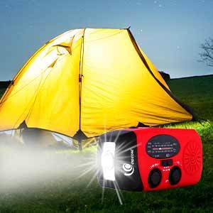 Radio de Emergencia Portátil con Manivela Solar, AM/FM, Alerta Meteorológica NOAA, Linterna y Banco de Energía de 2000mAh - Product Image 5