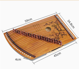 เครื่องดนตรีจีนโบราณ ซิเธอร์ กู่เจิง 21 <span class=keywords><strong>สาย</strong></span> สำหรับผู้เริ่มต้น พร้อมกระเป๋าใส่และของแถม - Product Image 2