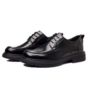 Chaussures Homme Légères 2025 – Nouveauté Automne – Chaussures Décontractées en Cuir à Semelle Épaisse Rehaussante Noires pour Hommes - Product Image 6