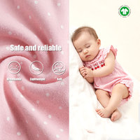 Combinaison vintage pour bébé fille Puresun, rose à pois, avec nœud cerise, broderie, manches bouffantes, tenue de boutique pour nouveau-né