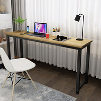 Bureau d'étude convertible en bois, design minimaliste moderne, avec panneau, table murale rectangulaire longue