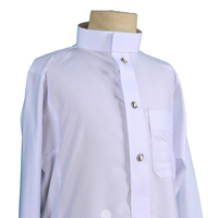 Haut niveau musulman blanc garçon Qamis style saoudien Kid Thawb Box Package