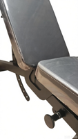 Banc de musculation robuste en acier massif, haute capacité, qualité commerciale, station d'entraînement stable, inclinable et déclinable pour le fitness