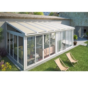 Kits d'extérieur modernes en aluminium verre vert véranda préfabriquée jardin commercial pour hôtels chambres cuisines aux Philippines - Product Image 4