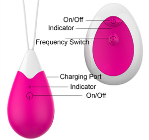Vibrador ovo de controle remoto 10 velocidades, GF-EW013, sem fio, amor, bolas vaginais, brinquedo sexual para mulheres - Product Image 5