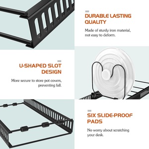 Có thể mở rộng Nồi Giá có thể điều chỉnh nồi nắp tổ chức chủ sở hữu Nồi Giá cho tủ lưu trữ nhà bếp - Product Image 5