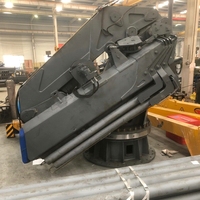 Grue articulée hydraulique montée sur camion, grue à bras pliable pour la construction industrielle et la manutention de marchandises