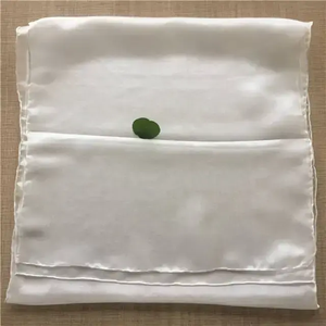 Taglia personalizzata sconto prezzo all'ingrosso materiale bianco naturale a mano bordo di seta Pongee sciarpa lunga per le donne scialle Tippet - Product Image 4