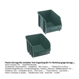 Plastic Storage Bin Container <b>Tool</b> Organizing Bin For Workshop Garage Storage - Product Image 2