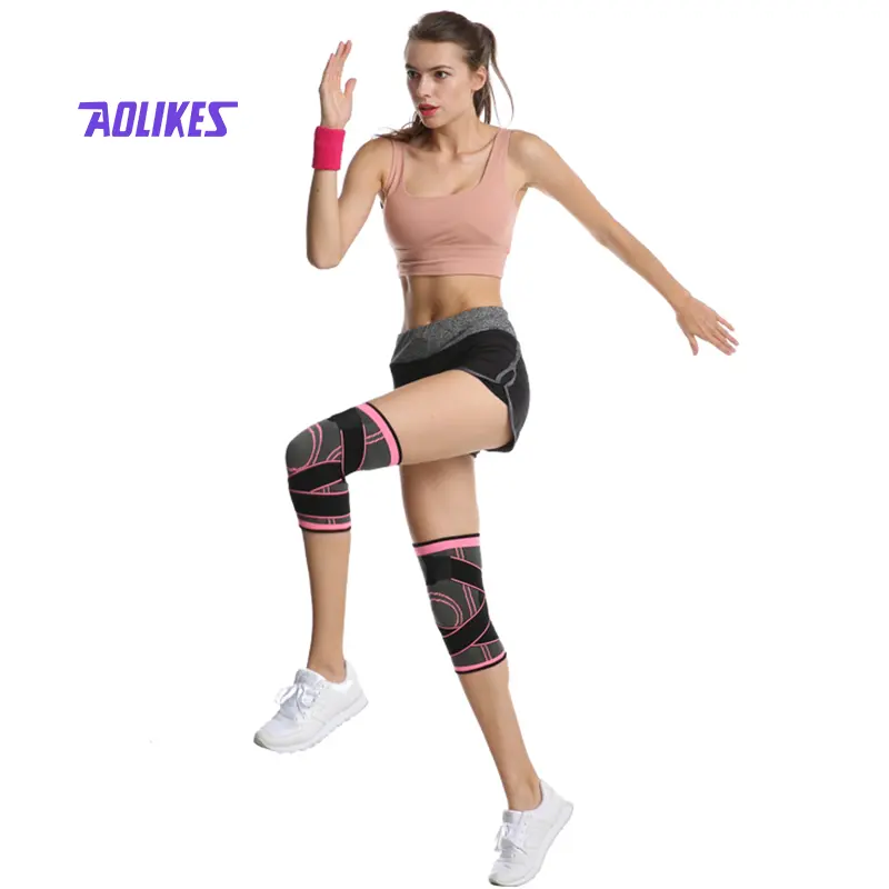 Meniscus And Ligament Support Joint Sports Safety Fitness Body Knee Pads For Pain Kinesiology Tape Sport Kneepad Aolikes