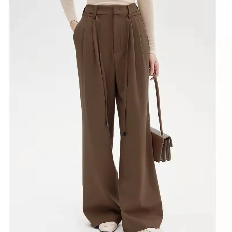 New Arrival High Waist Solid Casual Office Pants For Women