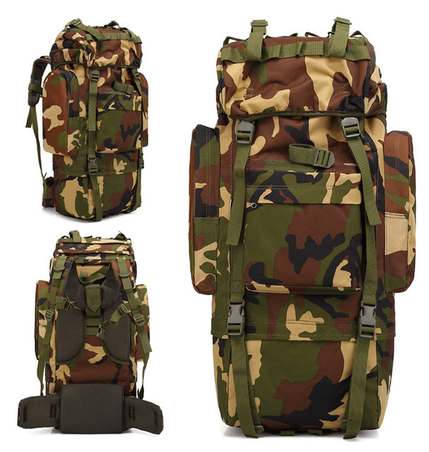 Wholesale Custom 65L MOLLE System Assault Hiking Backpack Set Tactical Backpack
