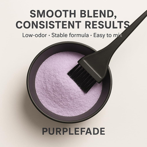 Polvere Decolorante Professionale Viola per <span class=keywords><strong>Capelli</strong></span> 500g - Schiarente 9 Livelli, Anti-Giallo, Tonalità Uniforme e Controllo Tonalità Fredda, Polvere Fine - Product Image 3