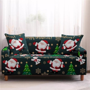 <span class=keywords><strong>Funda</strong></span> de <span class=keywords><strong>Sofá</strong></span> Moderna con Estampado Geométrico Navideño, de Alta Calidad, Elástica, Lavable a Máquina, Gran Venta - Product Image 3