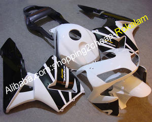 Ensemble de carénage ABS pour moto Honda, personnalisé, CBR600RR F5 2003 <span class=keywords><strong>2004</strong></span> CBR600 600rr CBR <span class=keywords><strong>600</strong></span> <span class=keywords><strong>RR</strong></span> 03 04, noir et blanc - Product Image 1