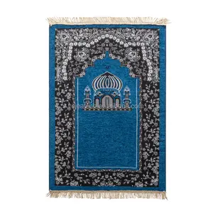 Hôtel Imprimé Commercial Sajadah Musulman Ramadan Voyage Portable Azan Tapis de Prière Style Moderne Usine Vente en Gros