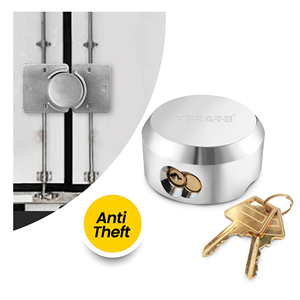 SISAV Hidden Shackle Padlock,Aluminum Alloy Hockey Puck Padlock With Stainless Steel Accessories,Designed For Outdoor Use Including Truck Trailer And
