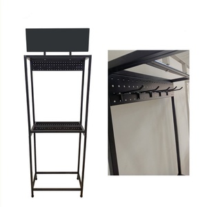 2025 Sober Custom Design Counter Top Extension Stand Hair Product Shop Lockable Metal Wire <b>Wig</b> Hair <b>Display</b> Rack Stand - Product Image 6