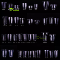Gobelets en plastique personnalisés de 12 oz, 16 oz, 32 oz avec couvercles de 98 mm et pailles pour Boba, Bubble Tea, café, smoothie, fête