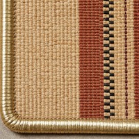 Tapis d'entrée moderne minimaliste asymétrique à rayures, beige terre cuite, grand tapis décoratif pour la maison
