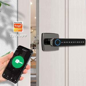 Serrure de poignée de porte Sinovo de haute qualité Tuya BLE sans clé avec empreinte digitale, mot de passe et clavier, avec mode passage pour la sécurité - Product Image 2