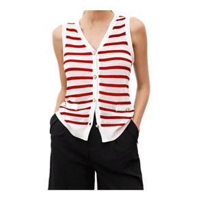 Fabricant de pulls <span class=keywords><strong>sans</strong></span> manches cardigan en maille grande taille à <span class=keywords><strong>col</strong></span> en <span class=keywords><strong>V</strong></span> <span class=keywords><strong>pour</strong></span> femmes sur mesure - Product Image 3