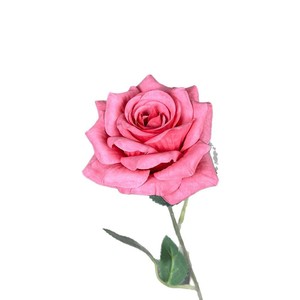Rose artificielle en soie, ornée de diamants, en tissu enduit, pour décoration de mariage, de maison et ornement de la Saint-Valentin - Product Image 5
