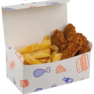 Boîte en papier jetable pour plats à emporter, boîte pour ailes de poulet à emporter, emballage personnalisé pour frites, kebab, repas, boîte à burger OEM - Product Image 5