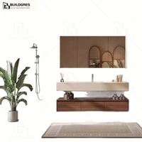 Buildgres Élégant Cabinet Salle De Bains Simple Lavabo Salle De Bains Vanités pour Appartement Salle De Bains Vanité