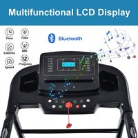 Caminadora Eléctrica Plegable con 3 Inclinaciones Manuales, Pantalla LED y Música, para Uso Doméstico y Comercial, Equipo de Fitness al por Mayor