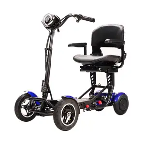Elder People Cheapest Lithium Battery mini handicapped 4 wheels electric mobility scooter Folding for Sale