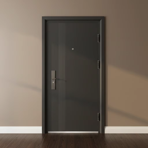 <span class=keywords><strong>Porte</strong></span> de Sécurité Moderne en <span class=keywords><strong>Acier</strong></span>, Manuelle, Ignifugée 45 Min, Entrée Simple, <span class=keywords><strong>Cadre</strong></span> Extérieur, Conception Antivol pour Façade d'Appartement/Maison - Product Image 1