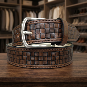 Buy Online Genuine Leather Belts For Man Finest Quality Custom Belt With Stainless Steel Buckle Custom Brands Logo Print Belts - Product Image 1