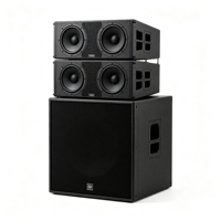 Système de sonorisation professionnel Line Array avec caisson de basses, équipement audio PA, enceinte de scène pour concert, performance live, événement