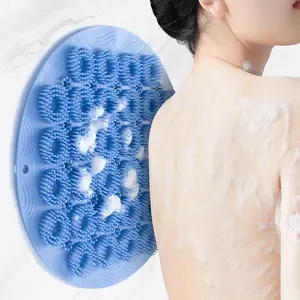 Nieuwe Luie Persoon Siliconen Rugmassage Badborstel Zuignap Rug Wrijf Voet Douche Borstel Scrubber Schoon Body Borstel Voor Douche