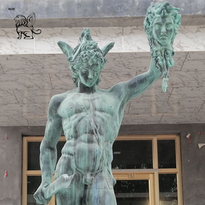 Sculpture en métal grandeur nature BLVE pour l'extérieur, célèbres héros mythologiques grecs, statue de Perseus en bronze - Product Image 4