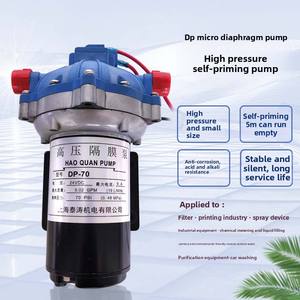 Pompe à diaphragme haute pression DP70 12V 24V auto-amorçante 70 PSI 5,02 GPM, pompe à <span class=keywords><strong>eau</strong></span> CC pour pulvérisateurs et balayeuses - Product Image 5