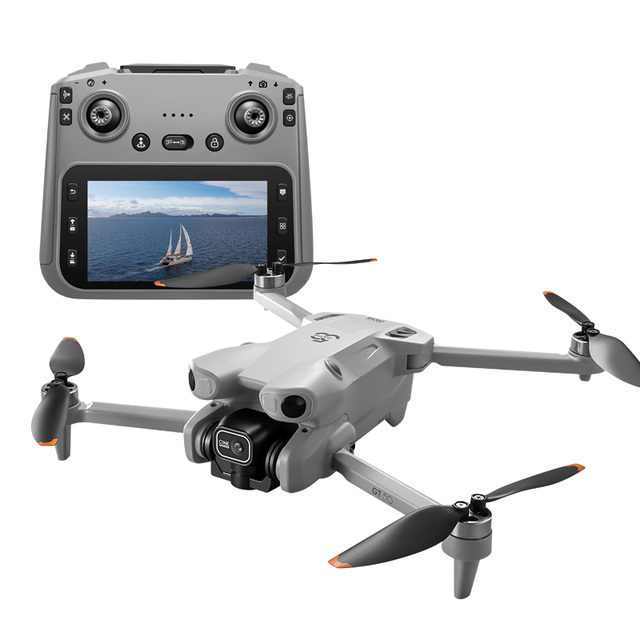 GT50 Drones Dual Cameras FPV Obstacle Avoidance Optical Flow Screen Remote Control No Phone Needed Brushless Quadcopter Drones