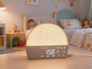 Réveil numérique intelligent LED 2026 avec radio FM, simulateur d'aube, aide au sommeil et haut-parleur sans fil pour table de chevet - Product Image 2