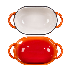 Ustensiles de cuisson en fonte émaillée de haute qualité : cuisson uniforme pour une croûte croustillante et un pain moelleux - Product Image 4