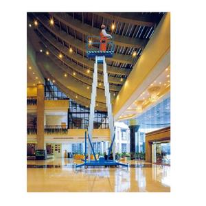 Plataforma Elevadora Telescópica Portátil de Doble Mástil de 6M 8M 9M 10M 12M con Control Eléctrico de Batería, Plataforma de Trabajo Aéreo - Product Image 5