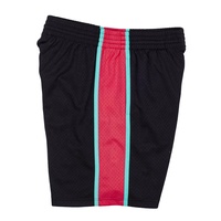 Shorts de basketball pour hommes, taille plus, noir et gris, avec impression numérique personnalisée, respirants, séchage rapide, taille élastique, en polyester, pour le sport