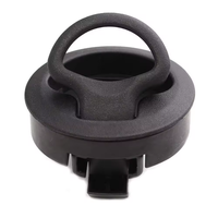 Loquet de bateau affleurant Serrure de pont en plastique ronde remplaçable Accessoires de yacht Loquet de bateau affleurant noir