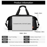 Sac de voyage de grande capacité imperméable OEM ODM avec plusieurs poches et sangle de chariot pour les voyages d'affaires, les activités de plein air, les hommes et les femmes