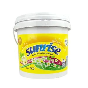 5KG Bucket Good selling High Quality Formula Wholesale Laundry Powder Detergent Rich Foam Detergent Powder Powder Soap to Africa